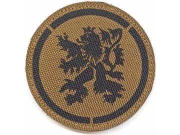 Kruhová textilní nášivka Československý lev - Coyote, A.C.M.