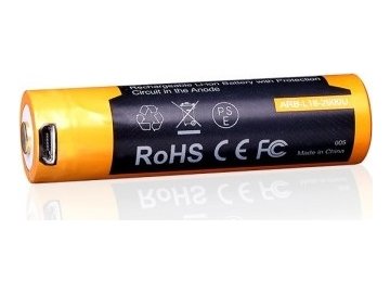 Dobíjecí USB akumulátor Li-Ion Fenix 18650 3,6V 2600mAh