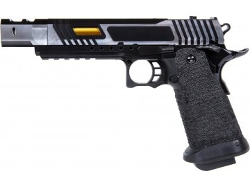 Airsoftová pistole M1911 (3354) - stříbrná, kovový závěr, GBB, Golden Eagle