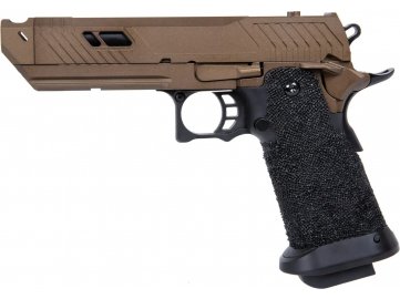Airsoftová pistole 3355 - Half-Bronze, kovový závěr, GBB, Golden Eagle