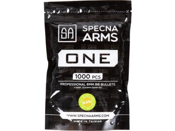 SPE Airsoftové kuličky Specna Arms ONE™ BIO 0,23g, 1000bb, bílé 01
