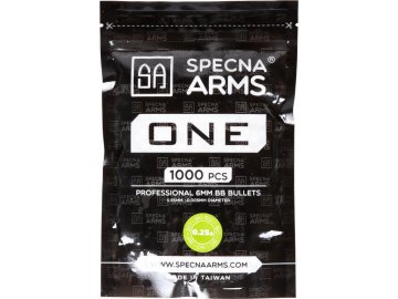 Airsoftové kuličky Specna Arms ONE™ BIO 0,25g, 1000bb, bílé