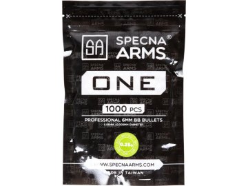 SPE Airsoftové kuličky Specna Arms ONE™ BIO 0,25g, 1000bb, bílé 01