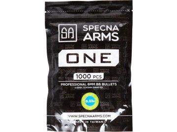 Airsoftové kuličky Specna Arms ONE™ BIO 0,32g, 1000bb, bílé