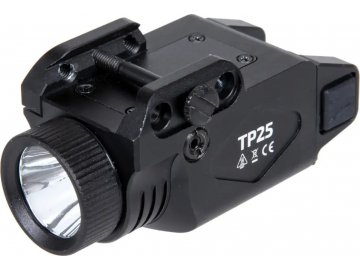 Taktická svítilna TP25 na RIS - černá, až 500lm, Theta Light 01