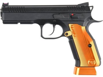 Airsoftová pistole CZ 75 Shadow 2 Speciální edice - oranžová, celokov, GBB, CO2, ASG