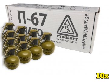 10x Airsoftový ruční granát P-67G NATO, PYROSOFT