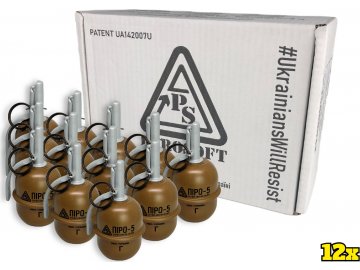 PYROSOFT 12x Airsoftový ruční granát Pyro-5G, PYROSOFT 01