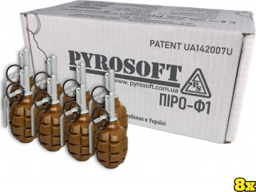 PYROSOFT 8x Airsoftový ruční granát Pyro-F1G, PYROSOFT 01
