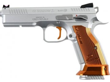 Airsoftová pistole ASG-CL CZ Shadow 2 CNC SA - šedá/oranžová, celokov, GBB, CL Project Design