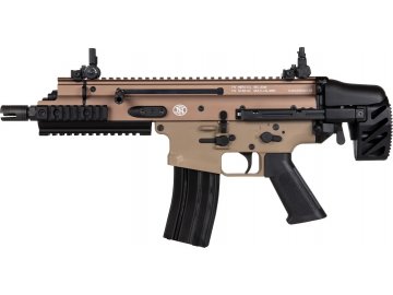 Airsoftová zbraň FN SCAR SC BRSS - písková TAN, kov/plast, EBB, BOLT