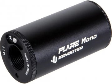 Nasvětlovací tlumič FLARE MONO 54x28mm - černý, +11mm a -14mm, E-Shooter