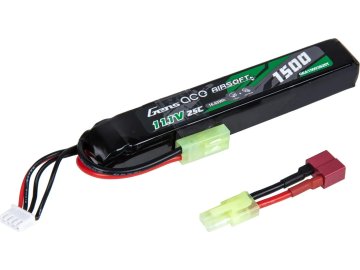 GENS ACE Li-Pol akumulátor Gens ACE 11,1V 1500mAh 25C - Mini Tamiya + redukce na Dean-T 01