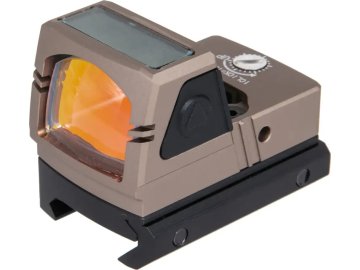 JJA Kolimátor xFORCE MINI včetně solárního pohonu - Dark Earth, JJ Airsoft 01