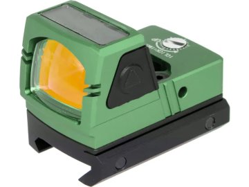 JJA Kolimátor xFORCE MINI včetně solárního pohonu - zelený, JJ Airsoft 01