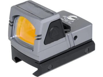 JJA Kolimátor xFORCE MINI včetně solárního pohonu - šedý, JJ Airsoft 01