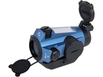 JJA Kolimátor xFORCE XTSP, solární pohon - modrý, JJ Airsoft 01