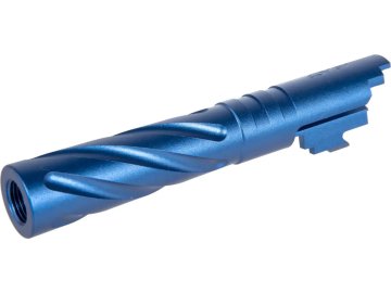 LAC Hliníková vnější hlaveň TORNADO pro TM Hi-Capa 4.3 - modrá, LA Capa Customs 01