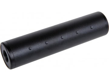 Hliníkový tlumič 128x30 mm - černý, 14mm levotočivý, Metal