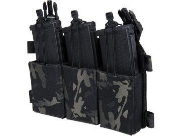 PRI Otevřená zásobníková sumka pro 3x M4 na suchý zip - Multicam Black, Primal Gear 01