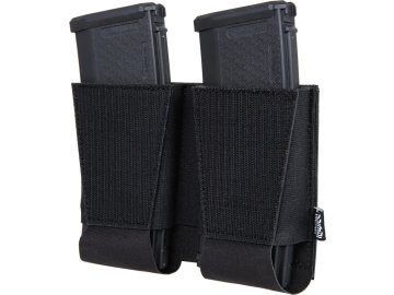 PRI Dvojitá zásobníková sumka / insert pro M4 na suchý zip - černý, Primal Gear 01