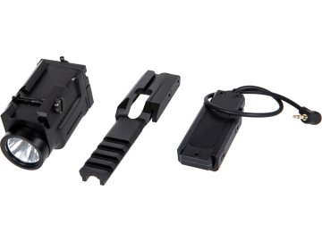 WDN Taktická LED svítilna K-2P na RIS, 700lm - černá, kovová, WADSN 01