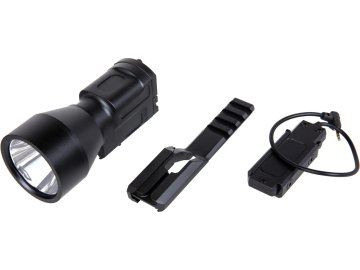 WDN Taktická kovová LED svítilna K-2U na RIS, 1000lm - černá, WADSN 01