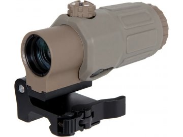 Puškohled Magnifier 3x typu G33 - Dark Earth, WADSN