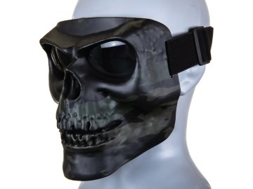 WSP Celoobličejová maska Skeleton - Multicam Black, Wosport 01