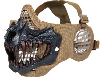 WSP Faceprotektor s ochranou uší EVO Tesák - písková TAN, Wosport 01