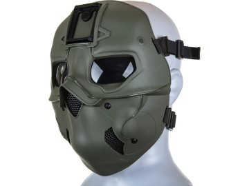 WSP Celoobličejová taktická maska - olivová OD, Wosport 01