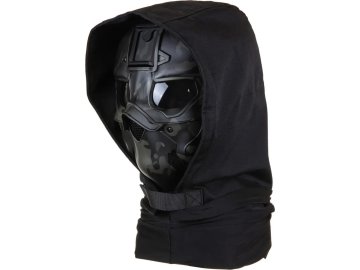 WSP Set taktické ochranné masky a kapuce - černá, Wosport 01