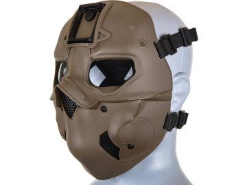WSP Celoobličejová taktická maska - písková TAN, Wosport 01