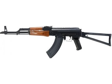 Airsoftová zbraň AK AKS74N - černá, ocelová, pravé dřevo, B.R.S.S., EBB, BOLT
