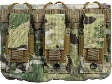 Otevřená sumka na MOLLE pro zásobníky 3x M4 a 3x pistole - Multicam, Wosport