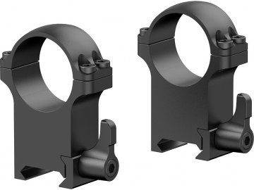 Vysoké QD ocelové montážní kroužky 30mm - černé, Vector Optics