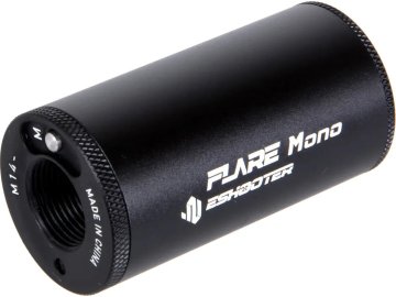 ESH Nasvětlovací tlumič FLARE Mono - černý, imitace výšlehu, E-Shooter 01