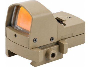 Kolimátor Mini Red Dot - pískový TAN, JJ Airsoft 01