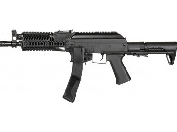 Airsoftová zbraň TX Baby - ocelová, černá, 2x zásobník, ZK-PDW-9MM, LCT
