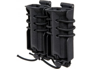 Set MOLLE sumek Urban Assault Quick Pull pro 2x pistolový zásobník - černý, Wosport