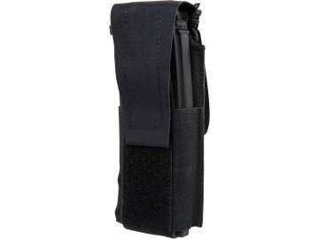 WSP Univerzální sumka Single MOLLE na zásobník s chlopní - černá, Wosport 01