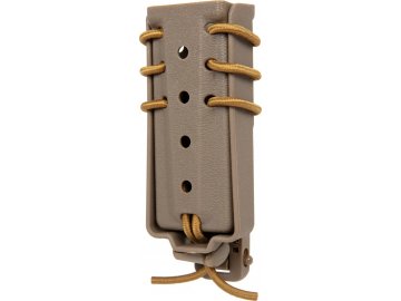 Otevřená zásobníková sumka Assault Quick Pull pro zásobník 9mm - písková TAN, prodloužená, Wosport