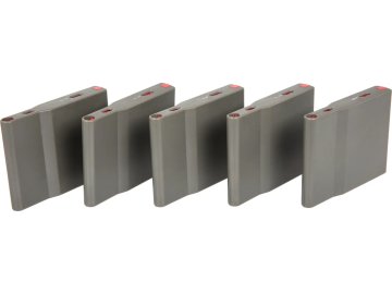 SVB Set zásobníků pro SRS - olivový, plastový, 25bb, 5ks, Silverback Airsoft 01