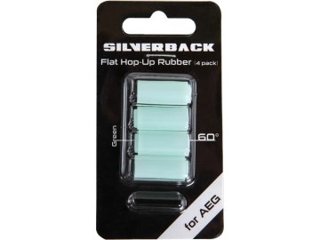 SVB Set 4ks Flat HopUp gumička 60° s přítlaky pro AEG - zelená, Silverback Airsoft 01