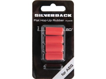 SVB Set 4ks Flat HopUp gumička 60° s přítlaky pro AEG - červená, Silverback Airsoft 01