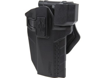 AMX Opaskové pouzdro / holster pro 1911 s kolimátorem - pro praváky, černé, Amomax 01