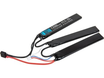 TTN Li-Pol akumulátor Titan 11,1V 1200mAh 25C - Crane (trojdílná), Dean-T 01
