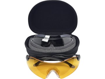 STRIKE SYSTEMS(R) Ochranné brýle Drop Zone s H2X Anti-Fog - 4 zorníky, černé, Strike Systems 01