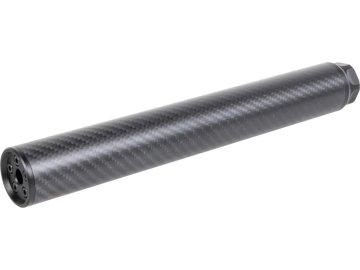 SVB Tlumič Carbon XL 300x40mm - černý, 14mm levotočivý, SilverBack Airsoft 01