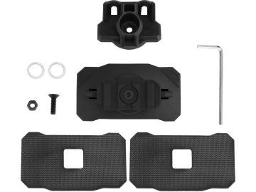 WSP Adaptér pro montáž svítilny na helmu se suchým zipem - černý, Wosport 01